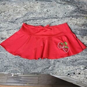 AL & Ray  Swim  Cover Up Skirt Red Strawberry  Size  4  Little Girl